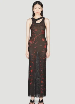 Mesh Maxi Dress>Ottolinger Discount