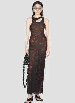 Mesh Maxi Dress>Ottolinger Discount