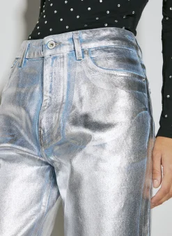 Metallic Coated Denim Jeans></noscript>Paco Rabanne Best
