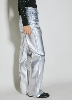 Metallic Coated Denim Jeans></noscript>Paco Rabanne Best