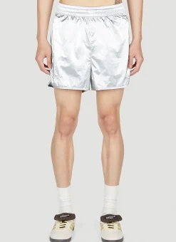 Metallic Track Shorts>adidas by Wales Bonner