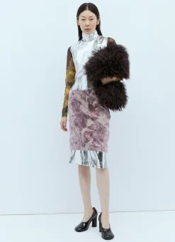 Metallic-Coated Leather Vest>Dries Van Noten Online