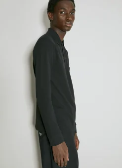 Men Saint Laurent Polo Shirts^Micro Waffle Knit Polo Shirt