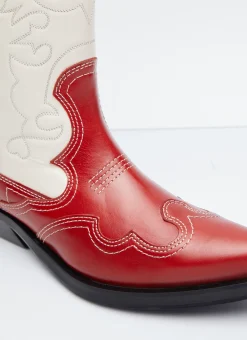 Mid Shaft Embroide Western Boots>GANNI Best