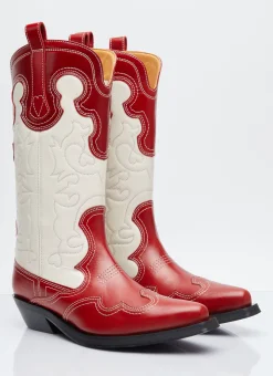 Mid Shaft Embroide Western Boots></noscript>GANNI Best