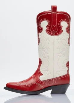 Mid Shaft Embroide Western Boots></noscript>GANNI Best