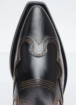 Mid Shaft Embroidered Western Boots></noscript>GANNI Outlet