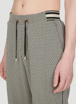 Men Balmain Track Pants^Mini Monogram Jacquard Pyjama Pants