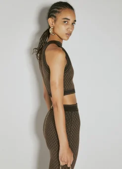 Mini Monogram Knit Tank Top>Balmain