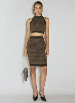 Mini Monogram Knit Tank Top></noscript>Balmain