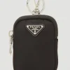 Men Prada Keyrings^Mini Nylon Keychain