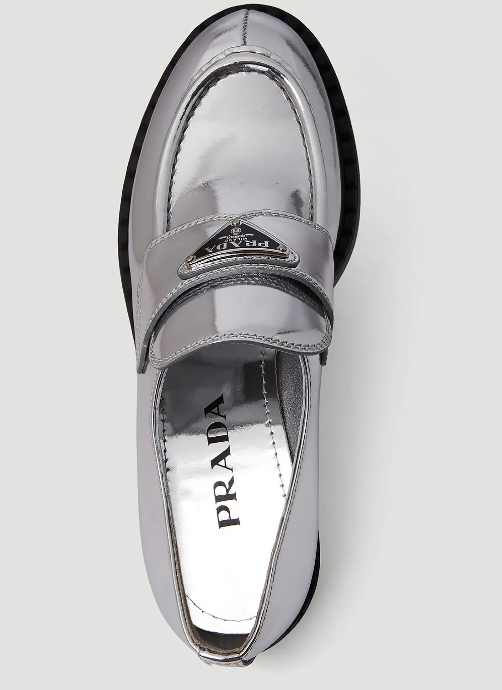 Mirrored Loafers>Prada New