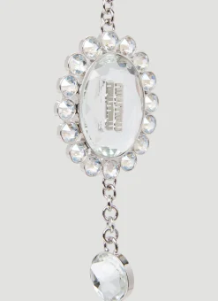 Miu Crystal Leather Handbag><noscript><img width=