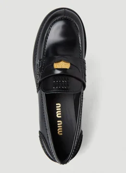 Moccasino Spazzolato Loafers></noscript>Miu Miu Hot