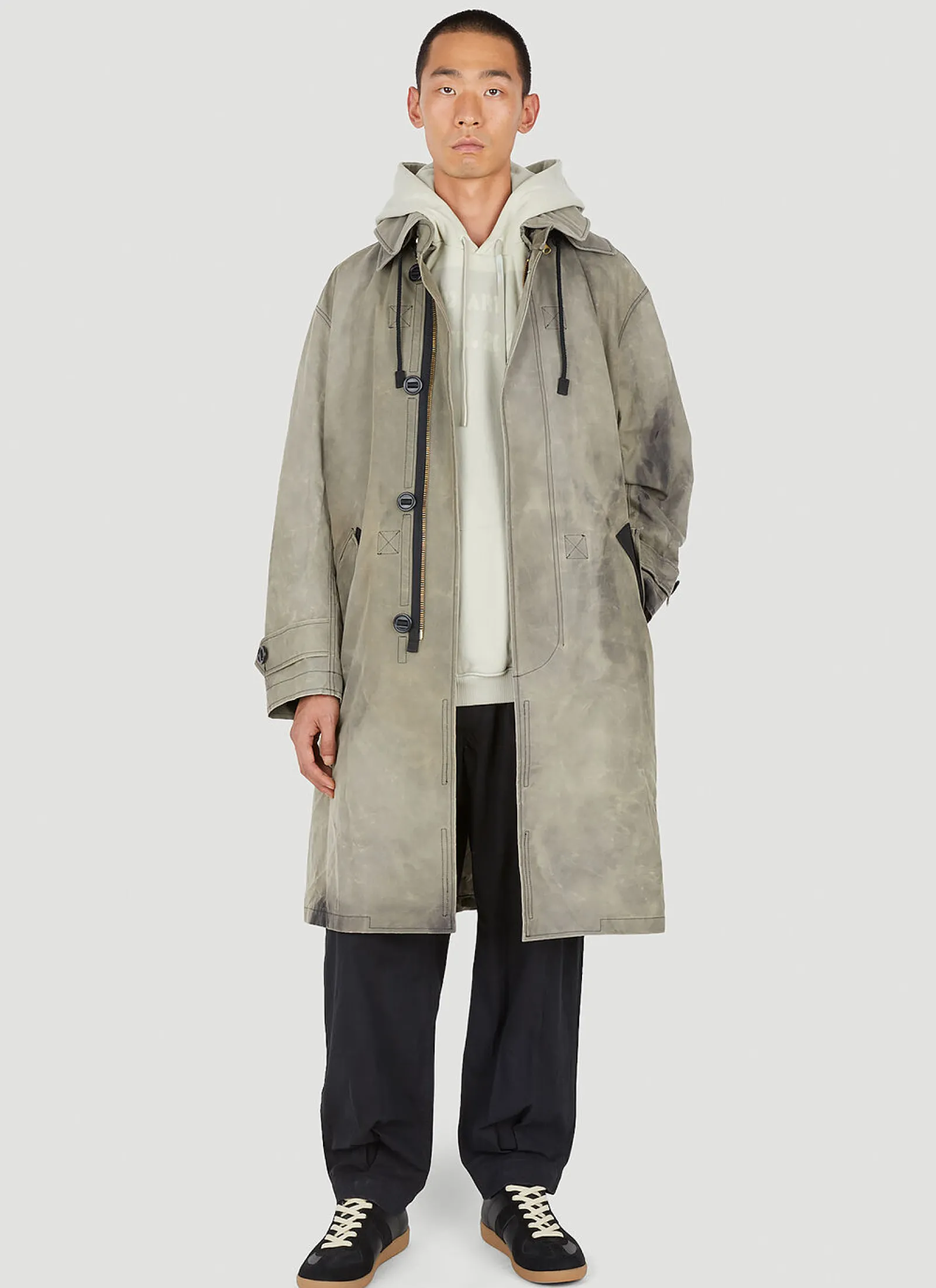 Men Applied Art Forms Coats^Modular Parka Coat