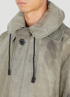 Men Applied Art Forms Coats^Modular Parka Coat