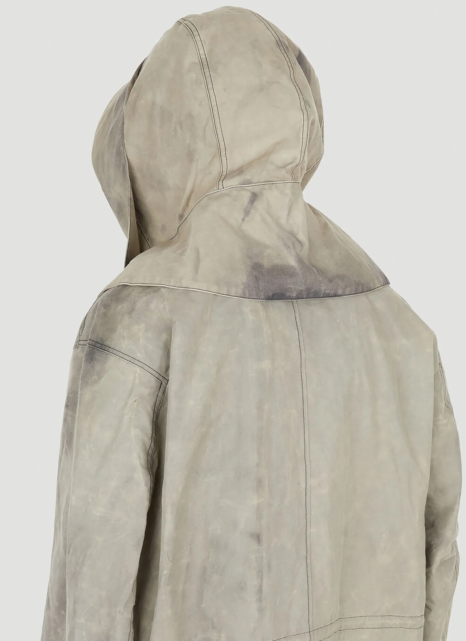 Men Applied Art Forms Coats^Modular Parka Coat