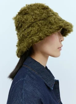 Men Dries Van Noten Hats^Mohair Bucket Hat