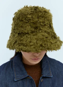 Men Dries Van Noten Hats^Mohair Bucket Hat