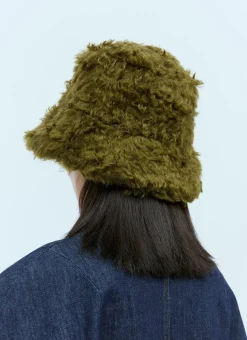 Men Dries Van Noten Hats^Mohair Bucket Hat