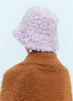 Men Dries Van Noten Hats^Mohair Bucket Hat