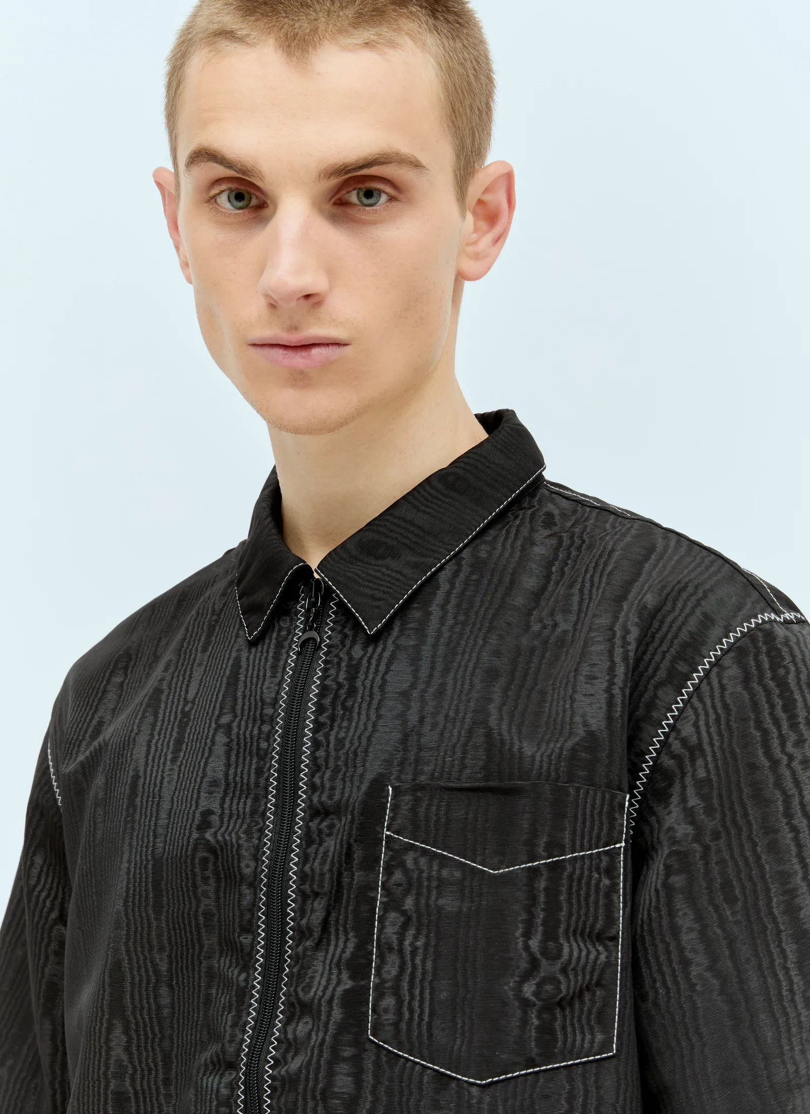 Men Marine Serre Tops^Moire Zephyr Top