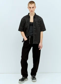 Men Marine Serre Tops^Moire Zephyr Top