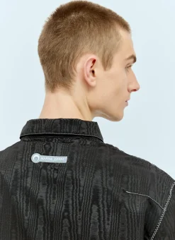 Men Marine Serre Tops^Moire Zephyr Top