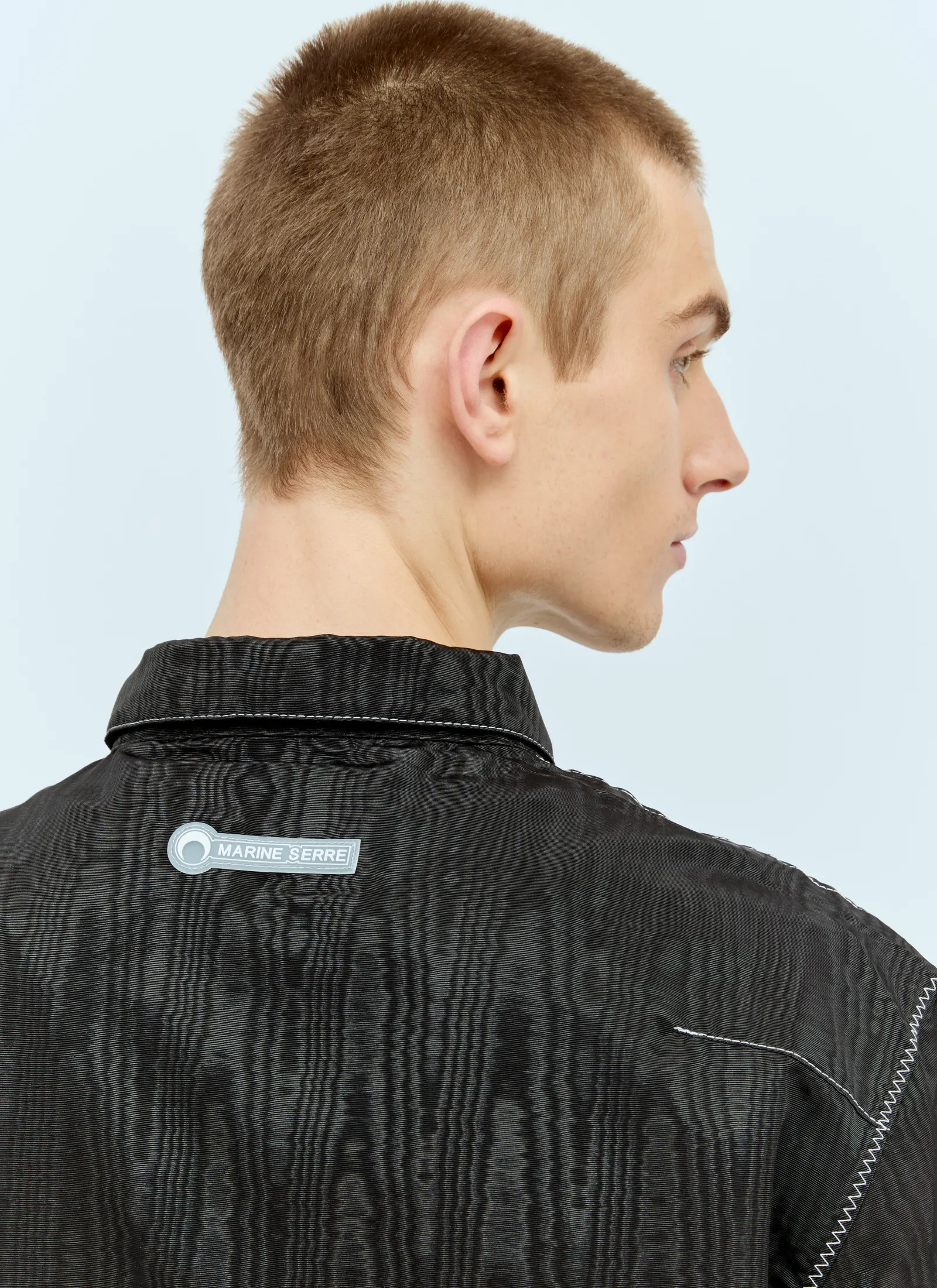 Men Marine Serre Tops^Moire Zephyr Top