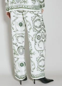 Money Print Silk Pants></noscript>Alexander Wang Outlet