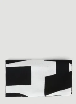 Men Helmut Lang Scarves^Monochrome Logo Scarf