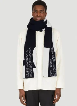 Men Helmut Lang Scarves^Monochrome Logo Scarf