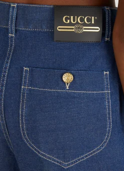 Monogram Cuff Jeans><noscript><img width=