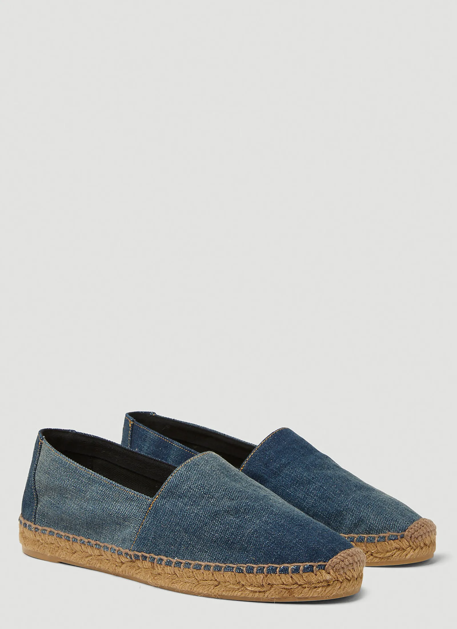 Monogram Embroidered Denim Espadrilles>Saint Laurent Hot