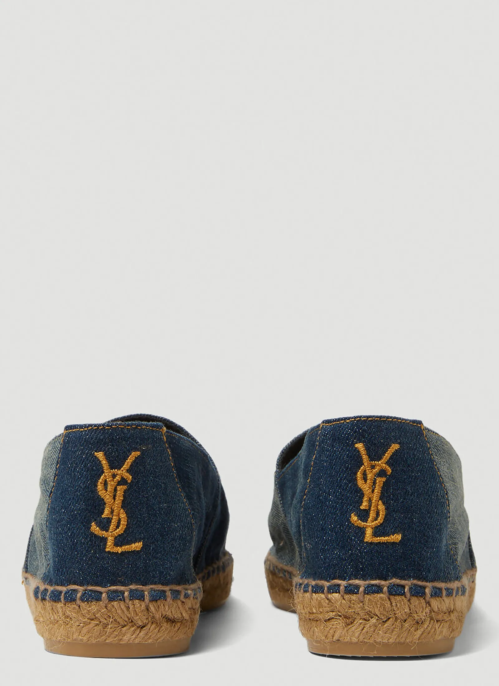 Monogram Embroidered Denim Espadrilles>Saint Laurent Hot