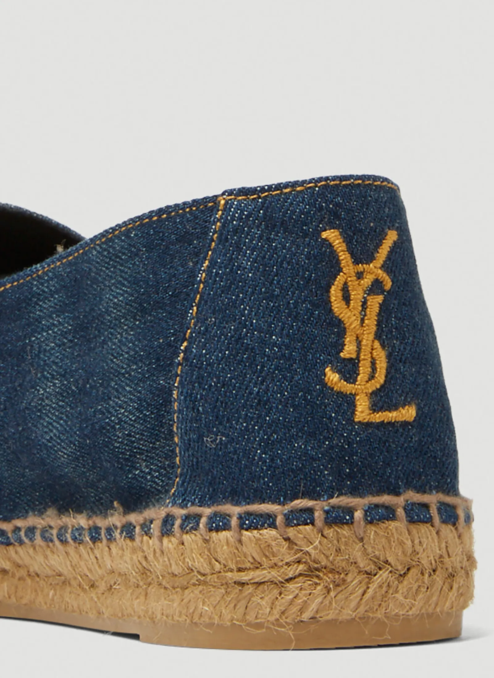 Monogram Embroidered Denim Espadrilles>Saint Laurent Hot
