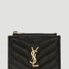 Men Saint Laurent Wallets & Cardholders^Monogram Grain De Poudre Zipped Card Case