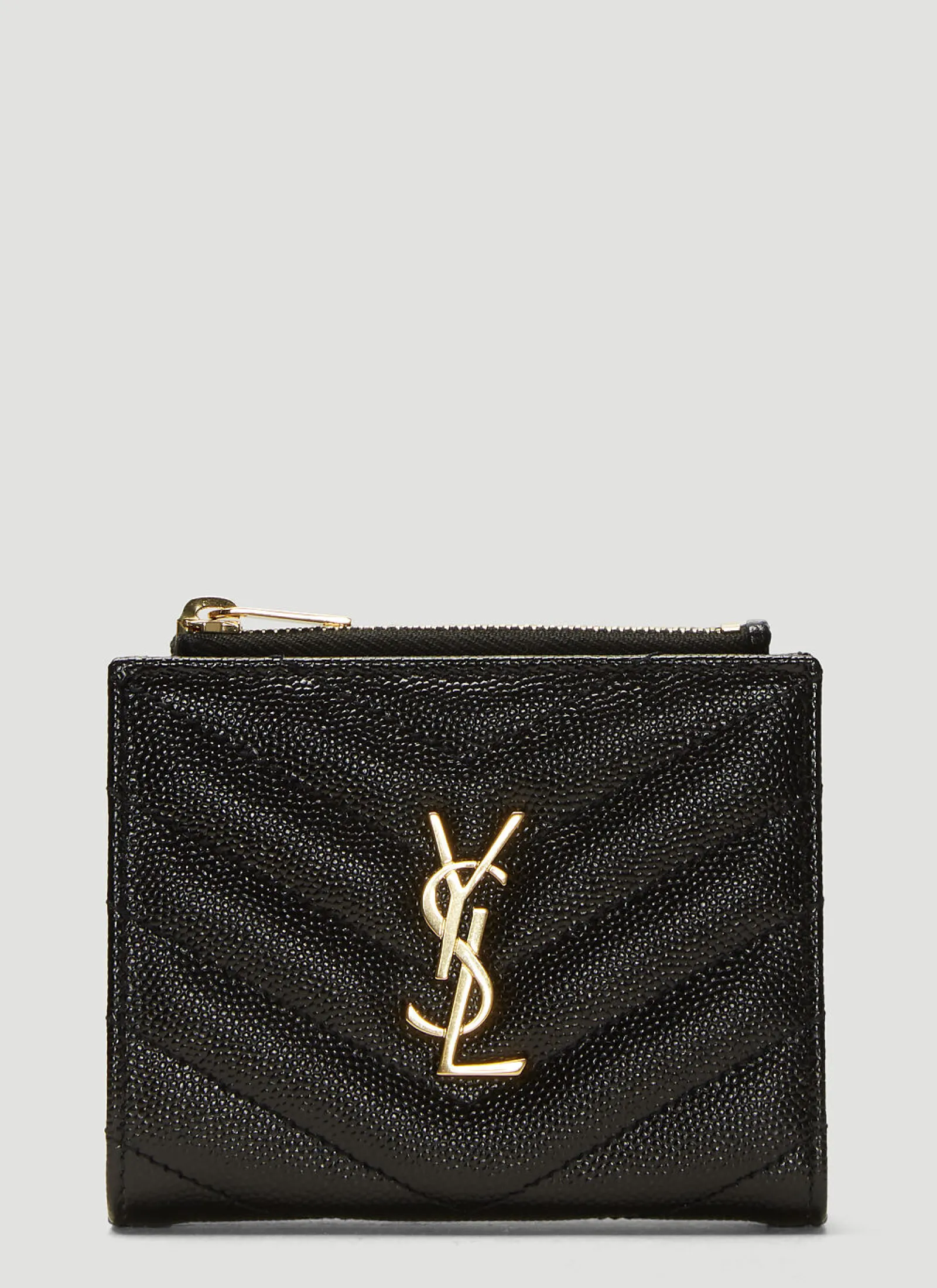 Men Saint Laurent Wallets & Cardholders^Monogram Grain De Poudre Zipped Card Case
