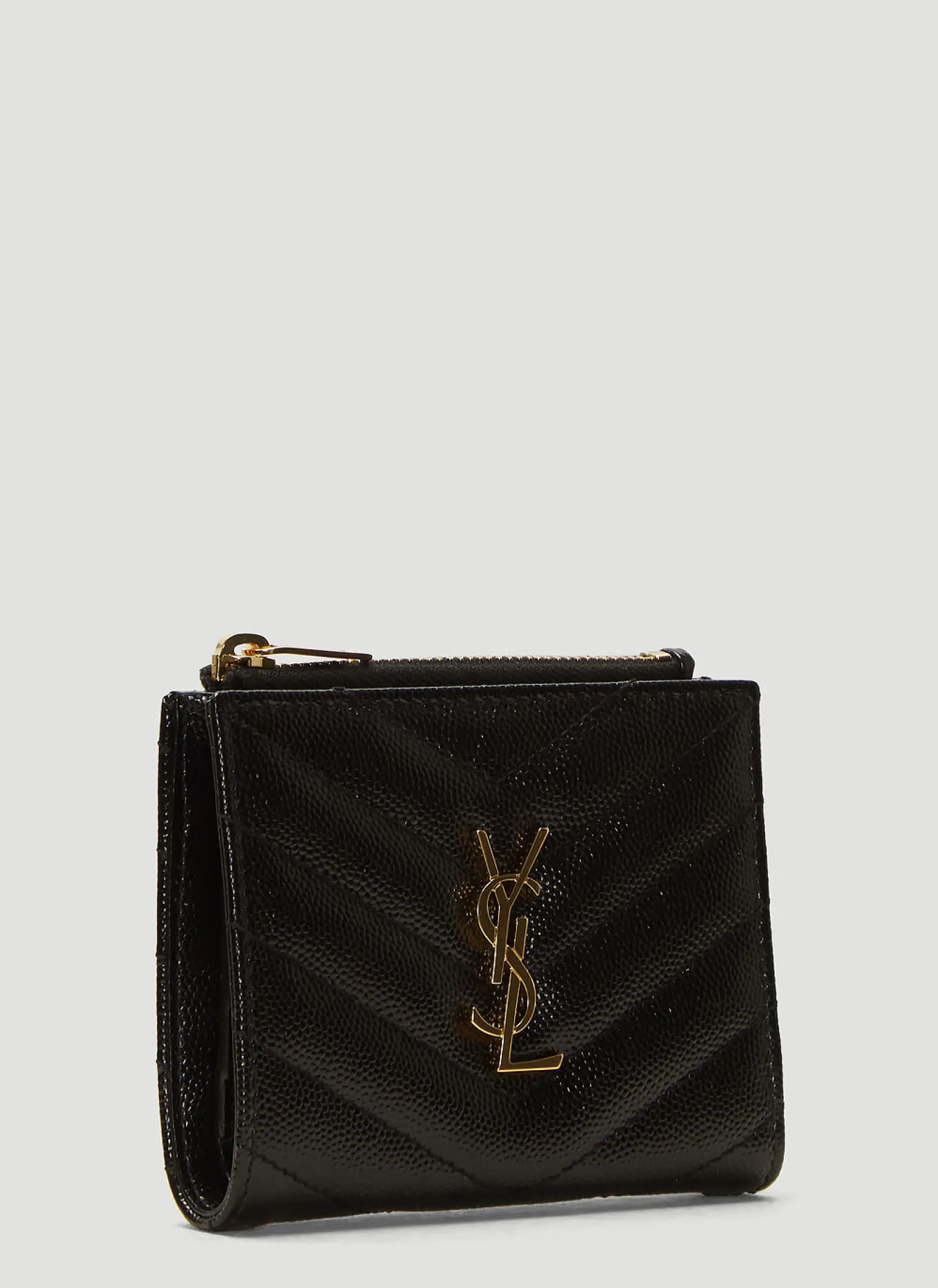 Men Saint Laurent Wallets & Cardholders^Monogram Grain De Poudre Zipped Card Case