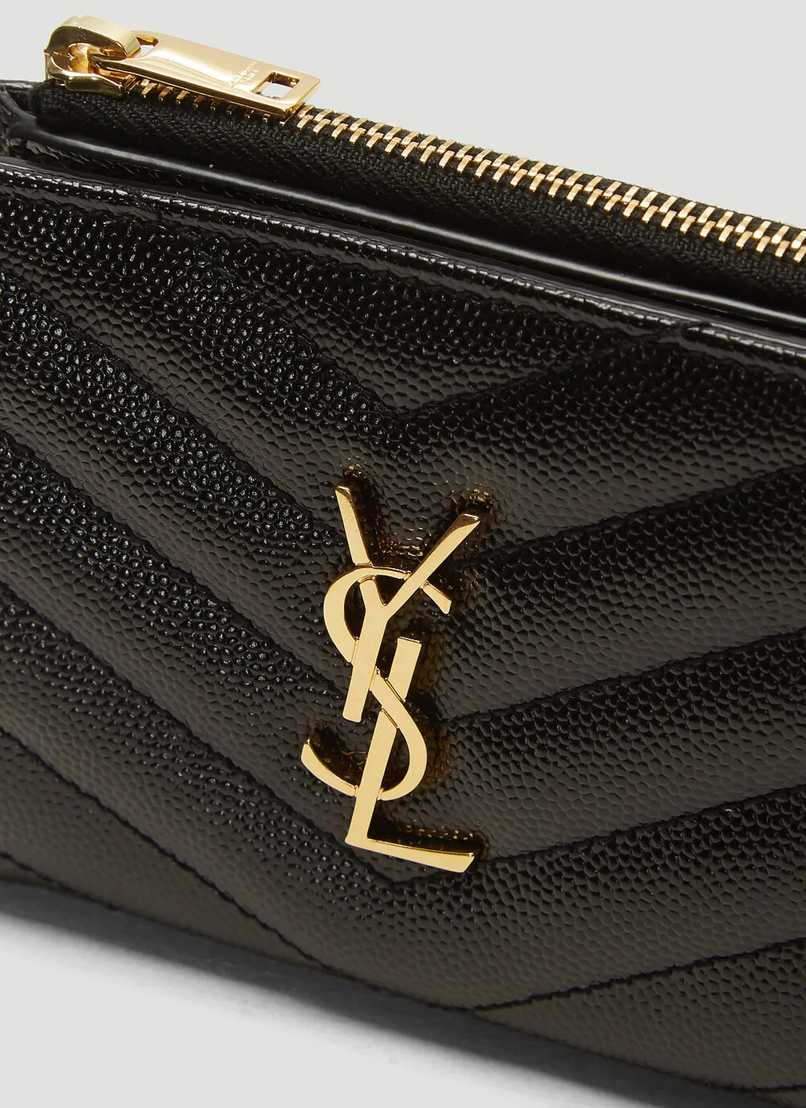 Men Saint Laurent Wallets & Cardholders^Monogram Grain De Poudre Zipped Card Case