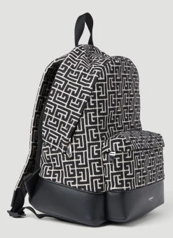 Men Balmain Backpacks^Monogram Jacquard Backpack