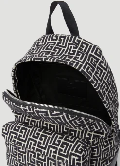 Men Balmain Backpacks^Monogram Jacquard Backpack