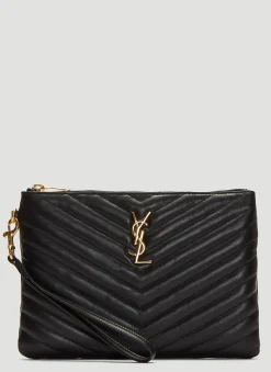 Monogram Matelasse Pouch>Saint Laurent Outlet
