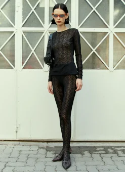 Monogram Mesh Jacquard Tights></noscript>Marine Serre Hot