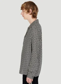 Men Balmain Shirts^Monogram Print Shirt