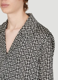Men Balmain Shirts^Monogram Print Shirt