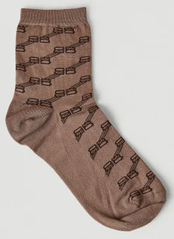 Men Balenciaga Socks^Monogram Socks