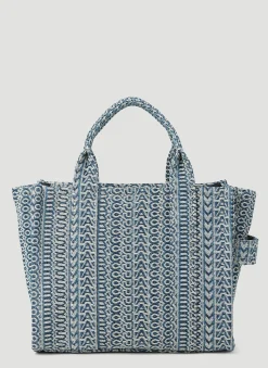 Monogram Washed Denim Mini Tote Bag>Marc Jacobs New