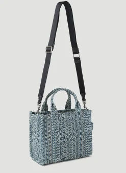 Monogram Washed Denim Mini Tote Bag></noscript>Marc Jacobs New