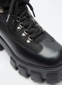 Monolith Leather Boots>Prada Sale